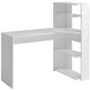 Image de Bureau d'angle DELFINO - 4 étagères - Blanc