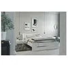 Image de PARISOT Lit adulte - Contemporain - Decor blanc et blanc brillant - l 140 x L 190 cm - EDEN