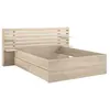 Image de Lit 140 x 190/200 cm avec rangements - Coloris : Naturel - TENALIA II