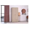 Image de Armoire PARISOT VARIA 2 portes 2 tiroirs chêne blanc 80,7 x 185 x 51,3 cm
