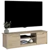Image de Meuble TV classique BETTY - Meuble en panneau de particules décor Chene - L150 x H42 x P60 cm