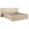 Image de Lit 180 x 200 cm avec rangements - Coloris : Naturel - TENALIA