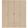 Image de Armoire de chambre PARISOT VARIA chêne blanc 4 portes battantes