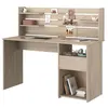 Image de Bureau avec réhausse ESCALE - Décor chene - L 138 x P 60 x H 120 cm -