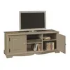 Image de Meuble TV Hifi Taupe 2 Portes 2 Niches