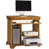 Image de Desserte Informatique Pin Miel 5 Niches L 88 H 85.5 P 55 cm - L 88 x l 55 x H 85.5 cm