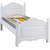 Image de Lit Blanc 1 Place pour couchage 90 x 190 cm L 99 H 100 P 198 cm - L 99 x l 198 x H 100 cm