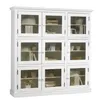 Image de Bibliothèque Blanche 9 Portes Vitrées - L 163 x l 37 x H 170 cm