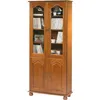 Image de Bibliothèque Chêne Rustique 4 Portes 6 Niches L 82.4 H 182.2 P 33 cm - L 82.4 x l 33 x H 182.2 cm