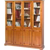 Image de Bibliothèque 8 Portes Merisier 18 Niches 15 Etagères L 158.8 H 182.2 P 33 cm - L 158.8 x l 33 x H 182.2 cm