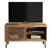 Image de Meuble TV 50 Pouces 1 Porte Coulissante 3 Niches L 120 H 65 P 33 cm - L 120 x l 33 x H 65 cm