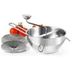 Image de Moulin à légumes inox diamètre 247mm 3 grilles 13,8cm Kitchen Chef KC.MOUL-21.3