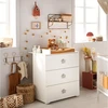 Image de Commode 3 tiroirs boutons étoile Gris Basic