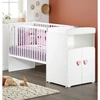 Image de Lit combine évolutif 120 x 60 boutons coeur Rose Basic