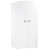 Image de BABY PRICE Armoire chambre bébé 2 portes - Boutons étoile gris - New Basic