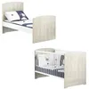 Image de BABYPRICE Lit Bebe Evolutif Little Big Bed Smile Hetre Cendre 140x70 cm