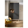 Image de ARMOIRE 3 PORTES 1 NICHE VERSION GRIS VOLCAN BOREALE