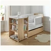 Image de Lit combine 120x60 évolutif en 90x190 Nova Blanc Lin