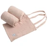 Image de Lot de 2 draps housse rectangulaires pour lit 140x70 Sauthon Original Rose Quartz