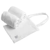 Image de Lot de 2 draps housse ovales pour lit 140x70 Sauthon Original Blanc Cristal