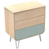 Image de Commode 3 tiroirs Tilleul-Bois pieds fil Tilleul Galopin