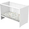 Image de Lit bébé - 120 x 60 cm - En bois - Blanc