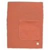 Image de Matelas à langer + housse + serviette housse élastique uni Terracotta