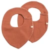 Image de Lot de 2 bavoirs uni Terracotta