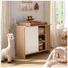 Image de Commode 1 porte 3 niches porte Blanche Tokyo