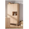 Image de Armoire 1 gde et 2 petites portes Bois Seventies