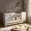 Image de Lit bébé combiné évolutif 140x70 en 90x190 Paloma