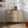 Image de Commode 3 tiroirs 1 porte Mokka