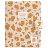 Image de Protège carnet de santé léopard en gaze de coton Petit Chou