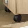 Image de Kit 4 roulettes noires pour commode-îlot bébé