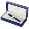 Image de Waterman Exception Stylo Plume Fin, Bleu avec Clip Plaqué Argent, Plume Fine, Cartouche d'Encre Bleue, Coffret Cadeau