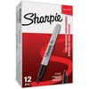 Image de Marqueur Permanent Sharpie Pointe Fine Noir Boîte De 12