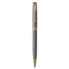 Image de PARKER Sonnet Stylo bille, argent ciselé, Recharge noire pointe moyenne, Coffret cadeau