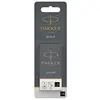 Image de Parker, Cartouche de rechange + encrier, Cartouche d'encre QUINK (Noir, 10 pcs)