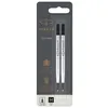 Image de PARKER recharge Stylo Roller, pointe moyenne, noire, blister X 2
