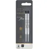 Image de Parker Pen, Cartouche de rechange + encrier, Flux de Quink (Noir, 0.80 mm, 2 pcs)