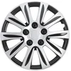 Image de 4 Enjoliveurs Gris/noir Norauto 16 Pouces