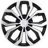 Image de 4 Enjoliveurs Gris/noir Norauto Coq 14 Pouces