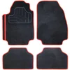 Image de 4 Tapis Universels En Moquette Norauto Noir Et Rouge