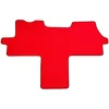 Image de 1 Tapis Avant Sur Mesure Rouge En Moquette Couture Spécial Utilitaire