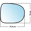 Image de Miroir De Rechange Bombé Côté Passager Renault Clio 3 2009  / Modus 2009 2013