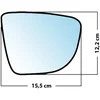 Image de Miroir De Rechange Bombé Côté Passager Renault Captur 2013  / Clio Iv 2012  / Zoe