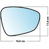 Image de Miroir De Rechange Bombé Côté Passager Citroen C3 09  / C4 10  / C5 08  / Ds3