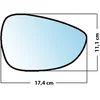 Image de Miroir De Rechange Bombé Côté Passager Ford Fiesta 2008 2017