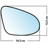 Image de Miroir De Rechange Bombé Côté Passager Toyota Yaris 2008 