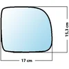 Image de Miroir De Rechange Bombé Côté Passager Renault Kangoo Mk1 / Express